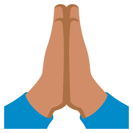 Folded Hands: Medium Skin Tone, the previous design