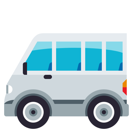 Minibus as drawn by JoyPixels in 3.0