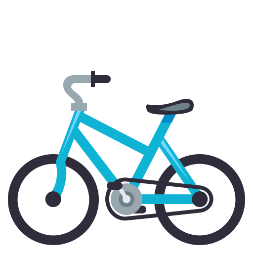 Bicycle as drawn by JoyPixels in 3.0