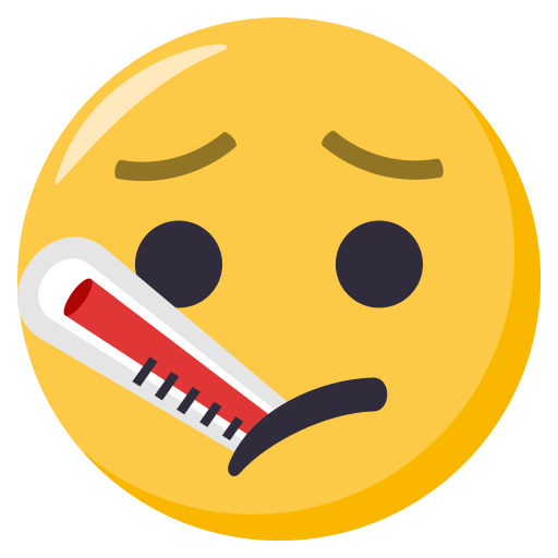 Face with Thermometer, the design in this release