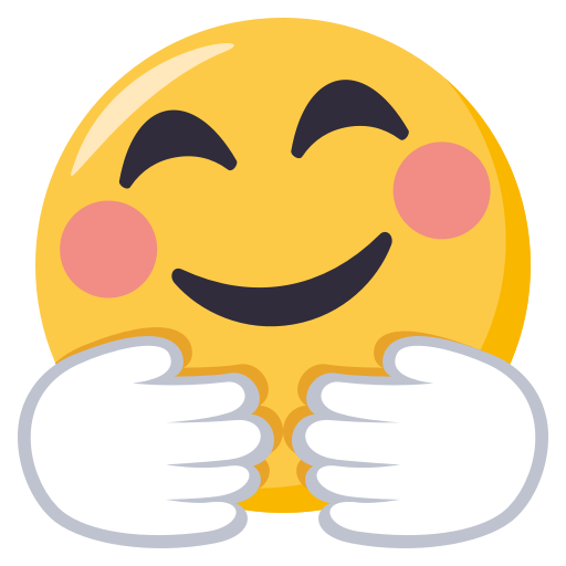 Smiling Face with Open Hands, the design in this release