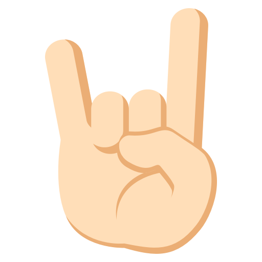 Sign of the Horns: Light Skin Tone, the design in this release
