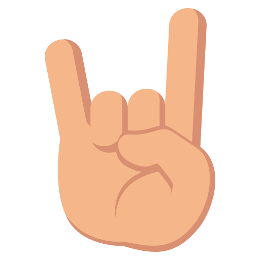 Sign of the Horns: Medium-Light Skin Tone, the design in this release