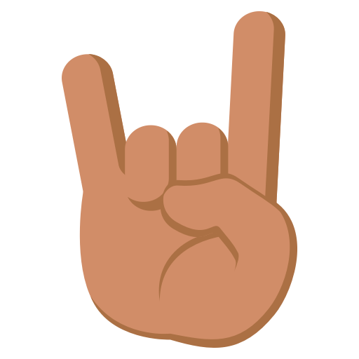 Sign of the Horns: Medium Skin Tone, the design in this release