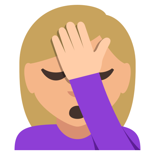 Woman Facepalming: Medium-Light Skin Tone, the design in this release