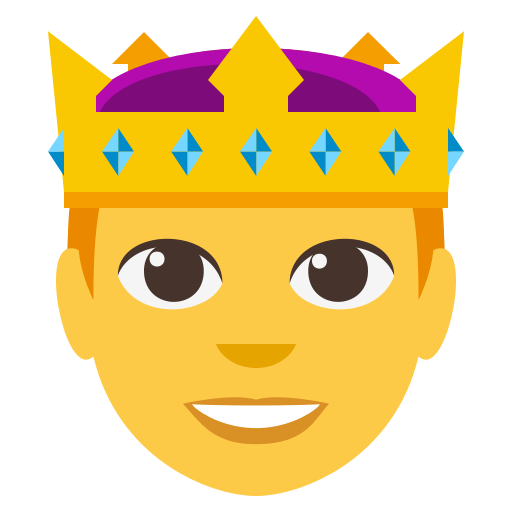 Prince as drawn by JoyPixels in 3.0