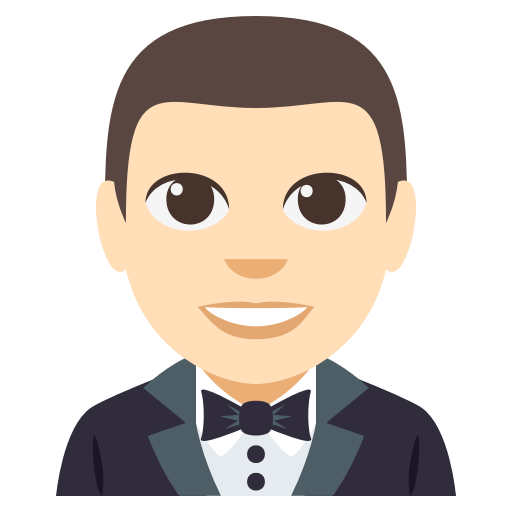 Person in Tuxedo: Light Skin Tone, the design in this release