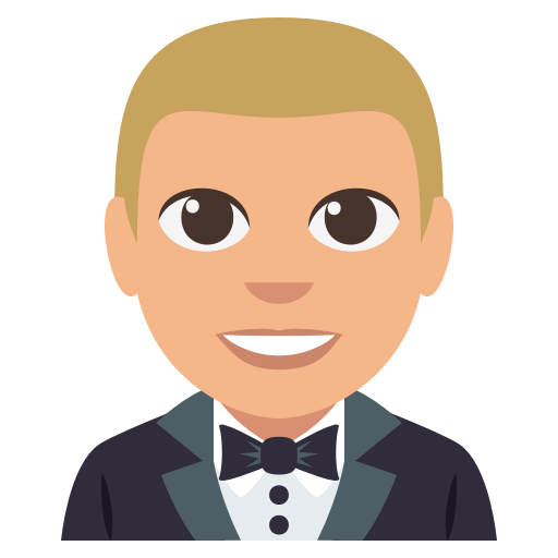 Person in Tuxedo: Medium-Light Skin Tone, the design in this release
