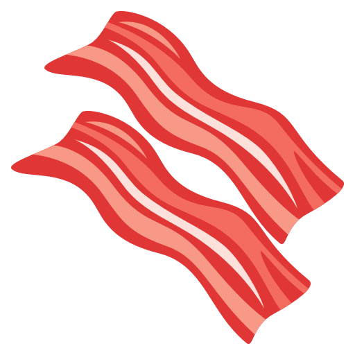 Bacon as drawn by JoyPixels in 3.0