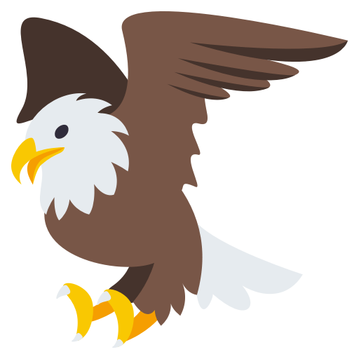 Eagle as drawn by JoyPixels in 3.0