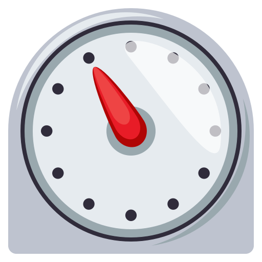 Timer Clock as drawn by JoyPixels in 3.0