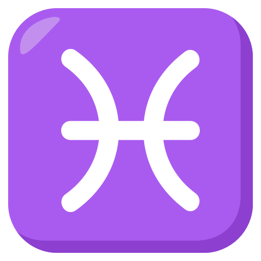 Pisces as drawn by JoyPixels in 3.0