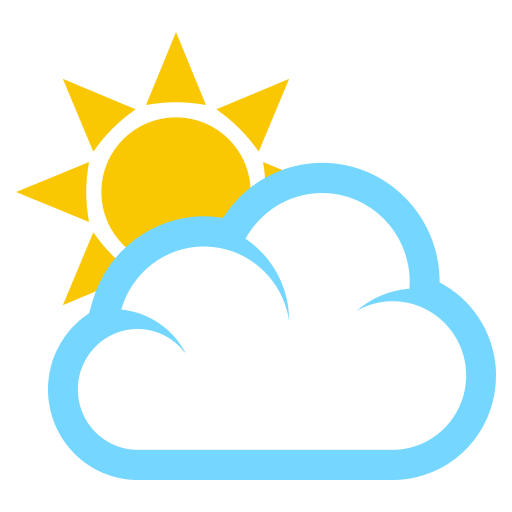 Sonne Hinter Wolke as drawn by JoyPixels in 3.0