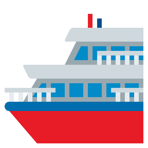 Ferry as drawn by JoyPixels in 3.0