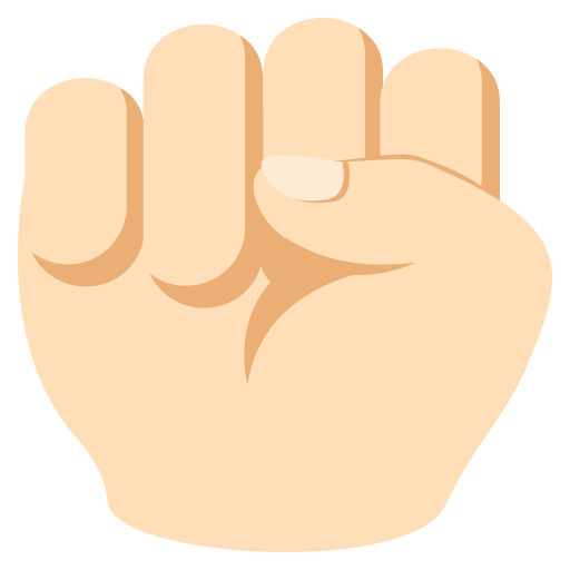 Raised Fist: Light Skin Tone, the design in this release