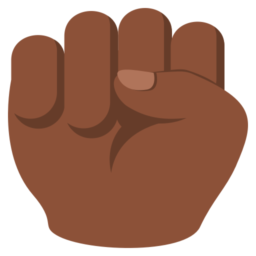 Raised Fist: Dark Skin Tone, the previous design
