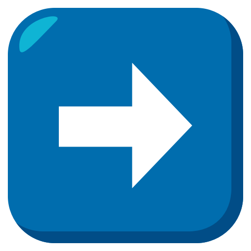 Right Arrow as drawn by JoyPixels in 3.0