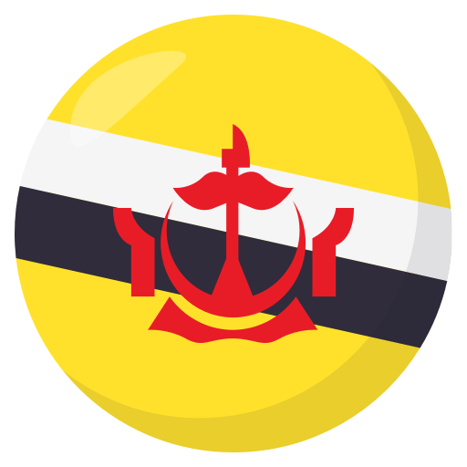 Flag: Brunei as drawn by JoyPixels in 3.1