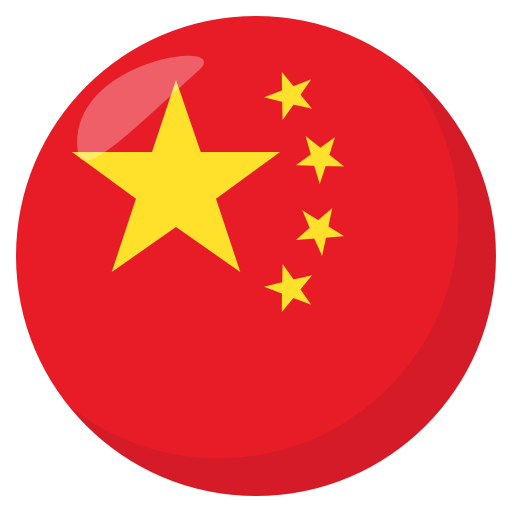 Flag: China as drawn by JoyPixels in 3.1
