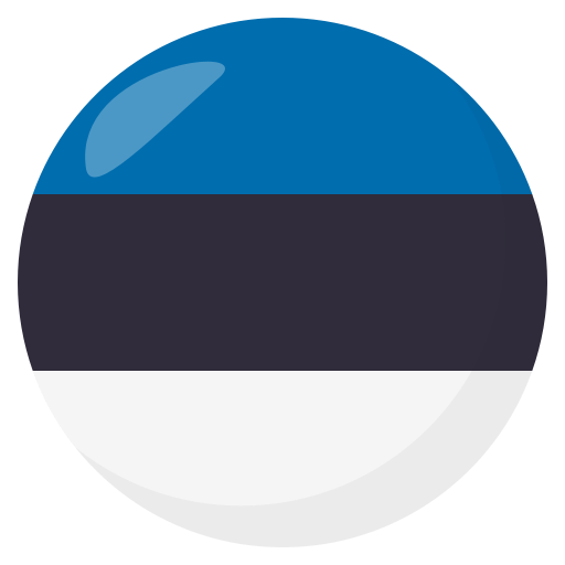 Flag: Estonia as drawn by JoyPixels in 3.1
