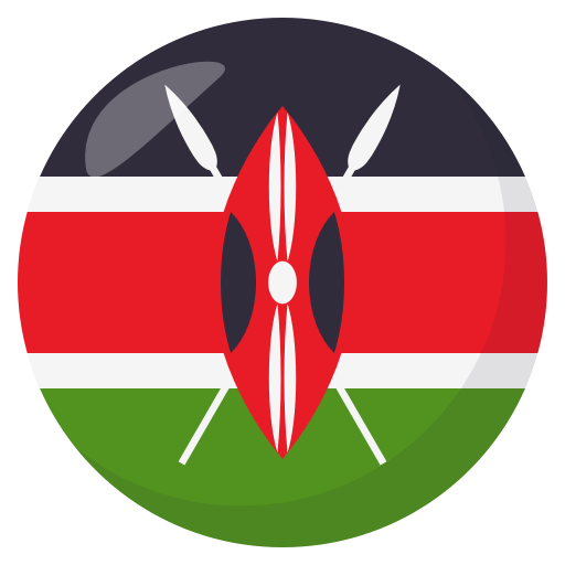 Flag: Kenya as drawn by JoyPixels in 3.1