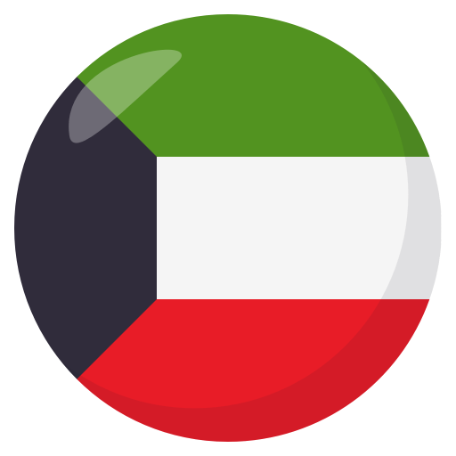 Flag: Kuwait as drawn by JoyPixels in 3.1