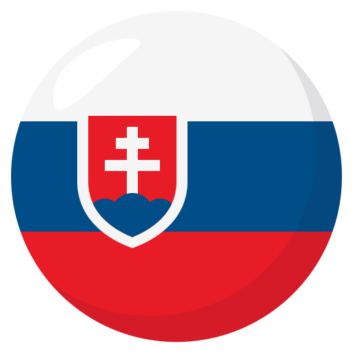 Flag: Slovakia as drawn by JoyPixels in 3.1