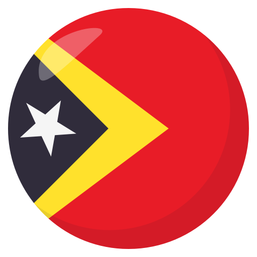Flag: Timor-Leste as drawn by JoyPixels in 3.1