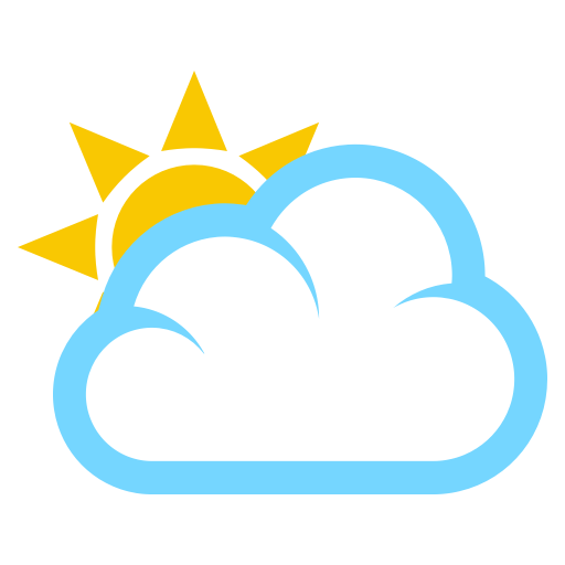 Sun Behind Large Cloud as drawn by JoyPixels in 3.1