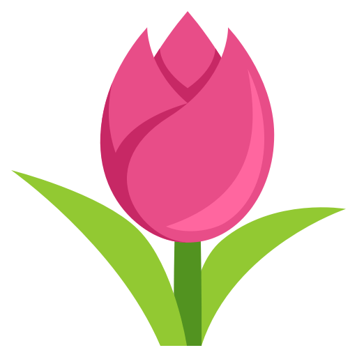 Tulip as drawn by JoyPixels in 3.1