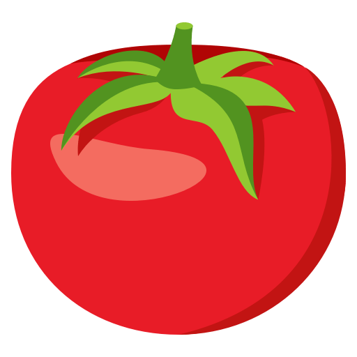 Tomato as drawn by JoyPixels in 3.1