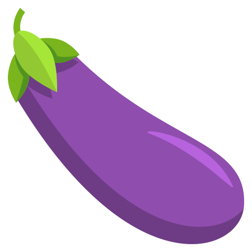 Eggplant as drawn by JoyPixels in 3.1