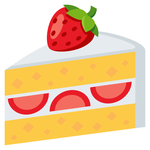 Shortcake as drawn by JoyPixels in 3.1