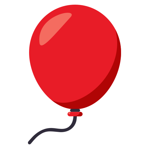 Balloon as drawn by JoyPixels in 3.1