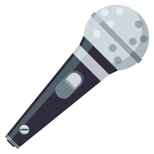 Microphone as drawn by JoyPixels in 3.1