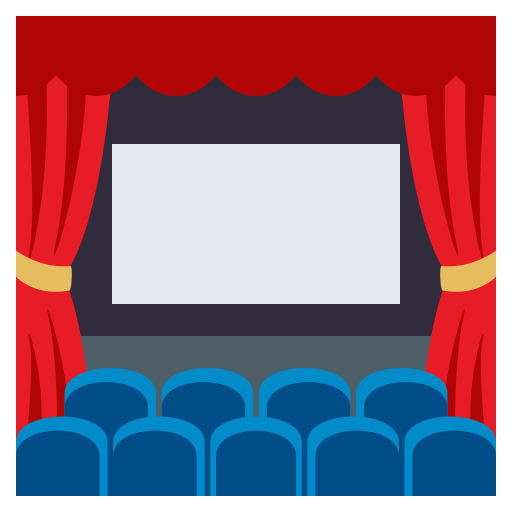 Cinema as drawn by JoyPixels in 3.1