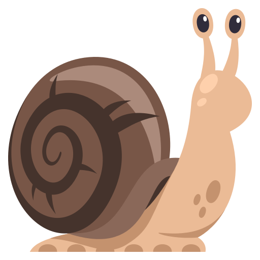 Caracol as drawn by JoyPixels in 3.1