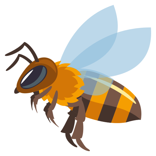Honeybee as drawn by JoyPixels in 3.1