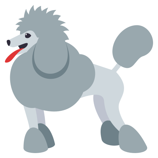 Barboncino as drawn by JoyPixels in 3.1