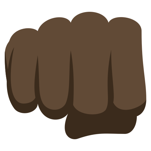 Oncoming Fist: Dark Skin Tone, the design in this release