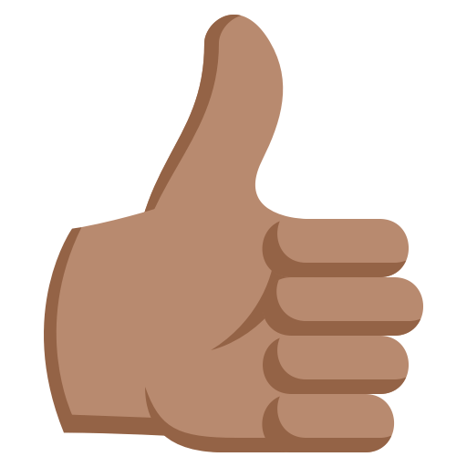 Thumbs up: Medium Skin Tone, the design in this release