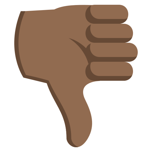 Thumbs Down: Medium-Dark Skin Tone, the design in this release