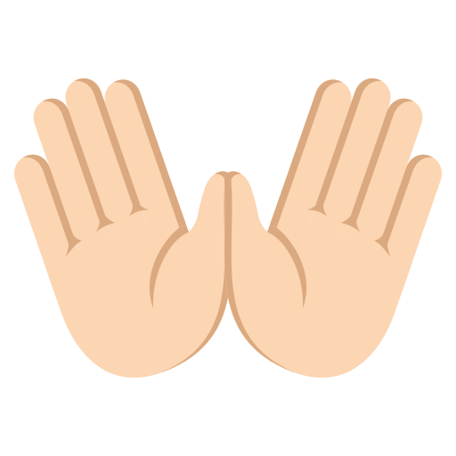 Open Hands: Light Skin Tone, the design in this release