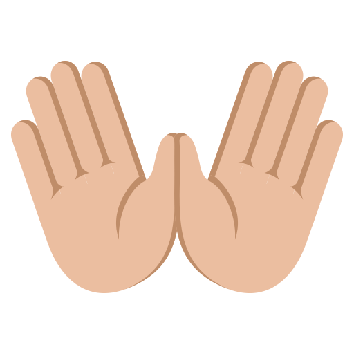 Open Hands: Medium-Light Skin Tone, the design in this release