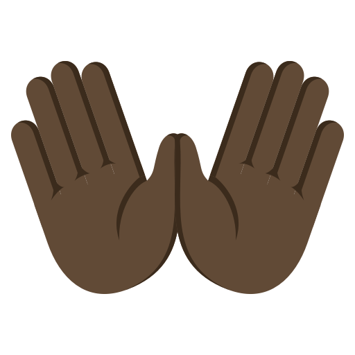 Open Hands: Dark Skin Tone, the design in this release