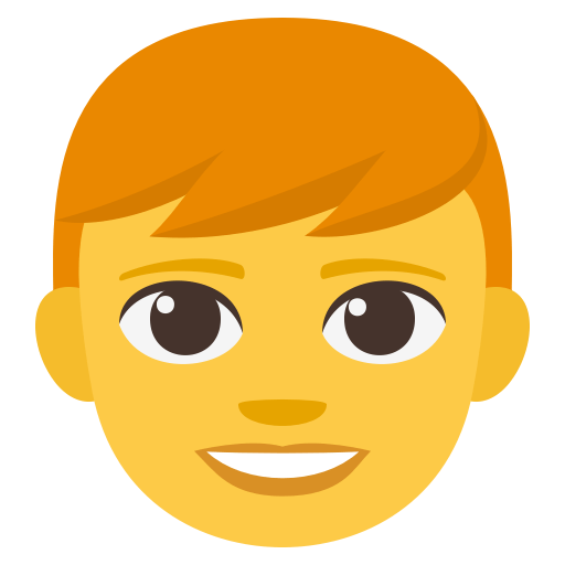Boy as drawn by JoyPixels in 3.1