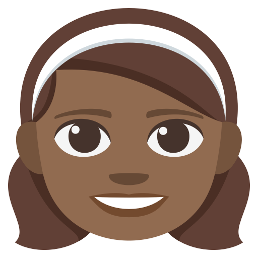 Girl: Medium-Dark Skin Tone, the previous design