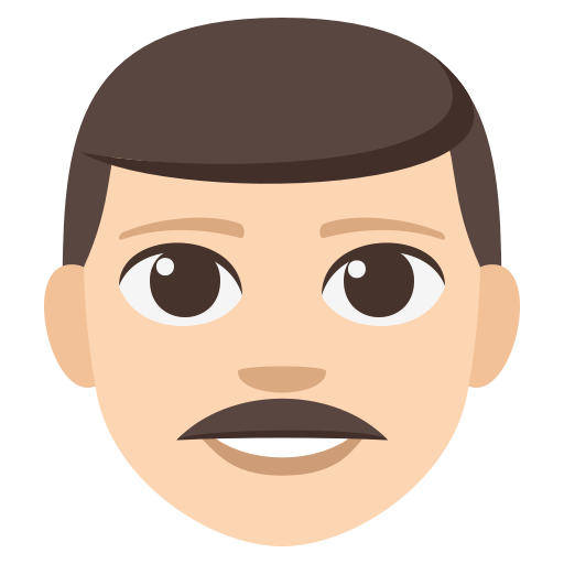 Man: Light Skin Tone, the previous design