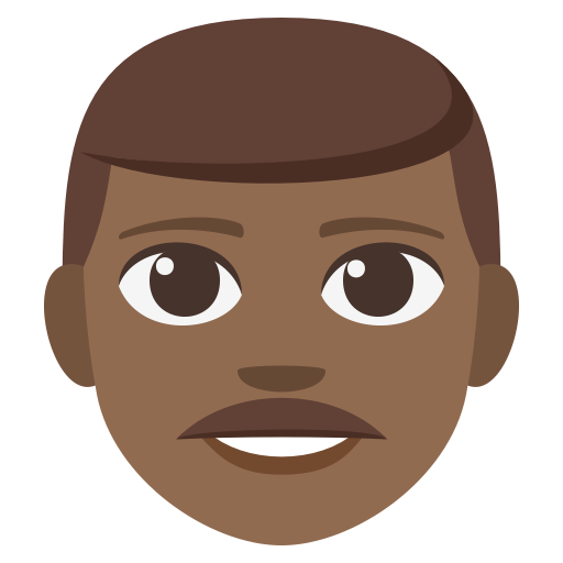 Man: Medium-Dark Skin Tone, the previous design