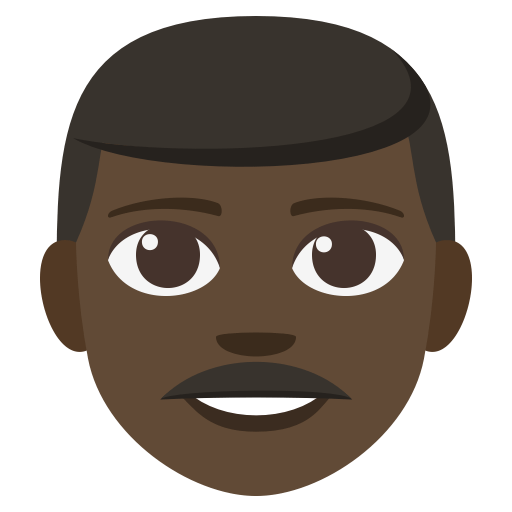 Man: Dark Skin Tone, the previous design